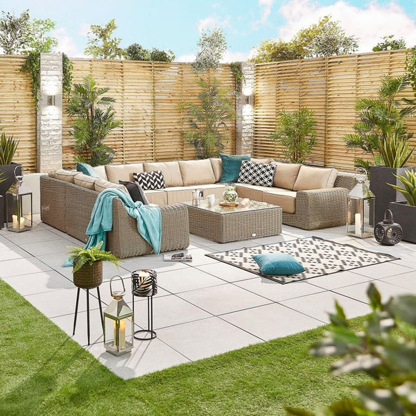 Luxor 5A Rattan Corner Sofa Set GardenFurniture4u