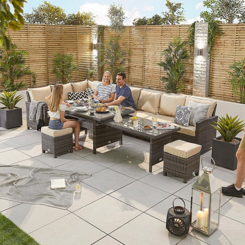 Extending Cambridge Left Hand Casual Dining Corner Sofa Set