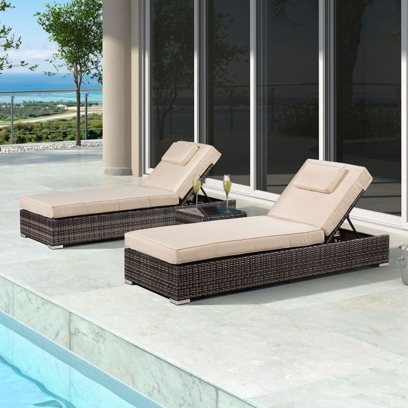 Patio Furniture Royalston Sun Lounger Set Festival Depot 6pcs