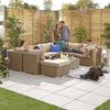 Willow Rattan with Beige Cushions