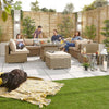 Willow Rattan with Beige Cushions