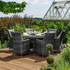 Grey Rattan with Grey Cushions