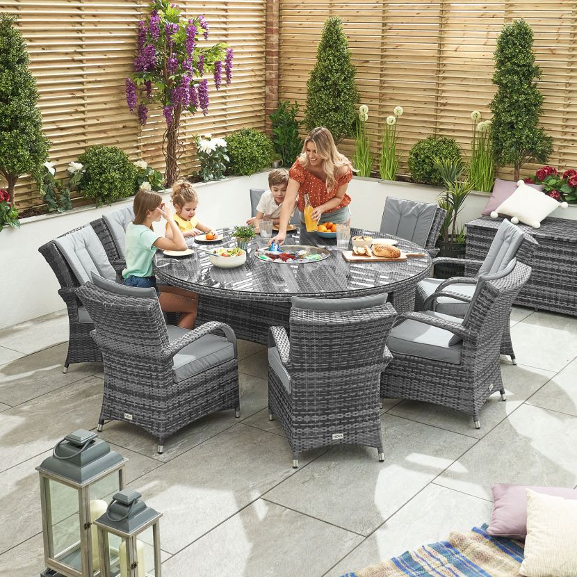 Coffee Table Rattan Garden Furniture Ice Bucket Ice Bucket Maze