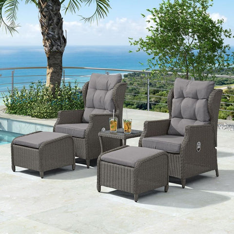 Skylar Reclining Armchair Lounge Set