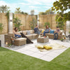 Willow Rattan with Beige Cushions